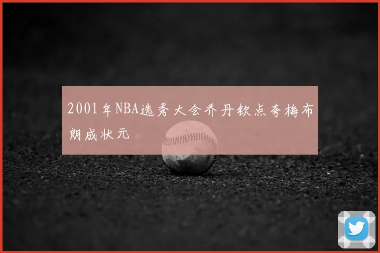 2001年NBA选秀大会乔丹钦点夸梅布朗成状元
